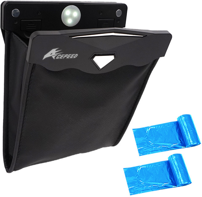 삼에스 차량용 포켓 쓰레기통 앞좌석용 + 쓰레기봉투롤 2p, 1세트