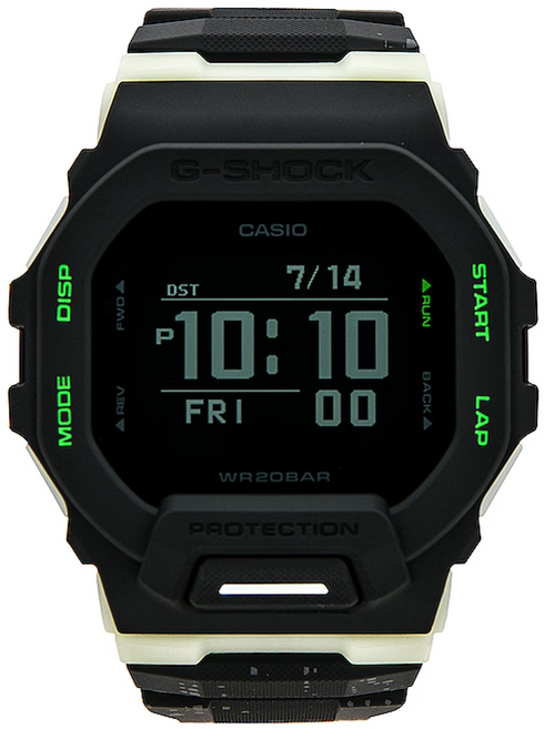 CASIO 卡西歐 G-SHOCK 城市夜景系列 夜光迷彩藍芽手錶 GBD-200LM-1DR