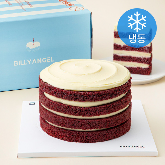 빌리엔젤 레드벨벳 케이크 S (냉동), 970g, 1개