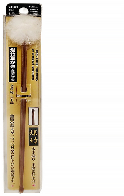 GREEN BELL 綠鐘 羽毛煤竹耳扒, 1入, 1支