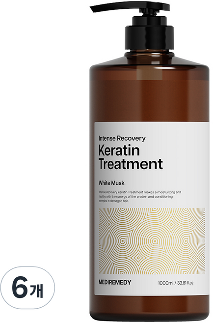 메디레머디 인텐스 리커버리 극손상 단백질 트리트먼트 화이트머스크, 1L, 6개
