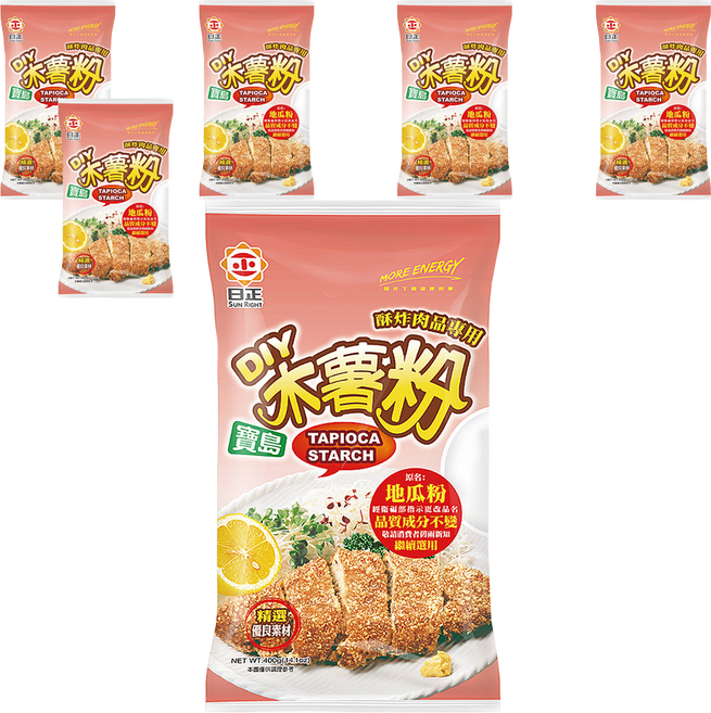 日正食品 寶島木薯粉, 400g, 6包