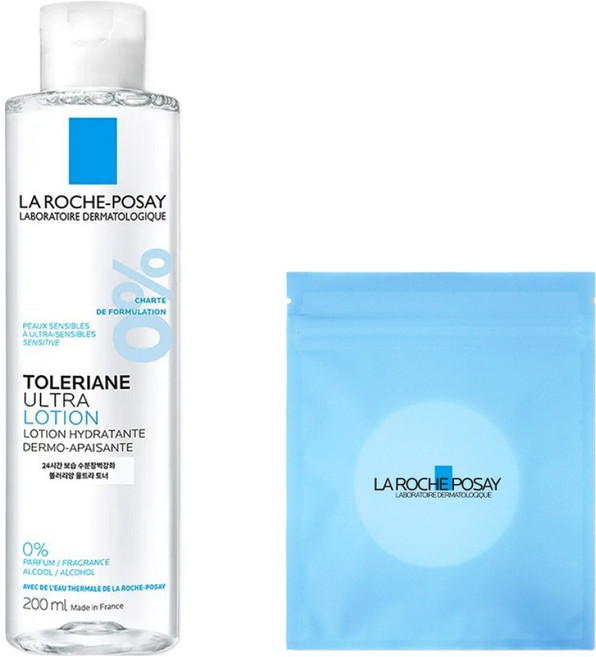 라로슈포제 똘러리앙 울트라 토너 200ml + 화장솜 30매, 1세트