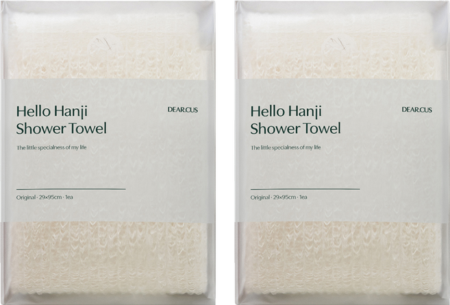 디어커스 안녕한지 샤워타월, 1개입, 2개