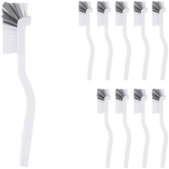 일상나눔 다용도 L자형 틈새 브러쉬, 화이트 + 그레이, 10개