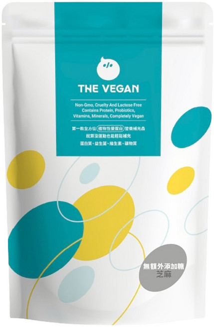 THE VEGAN 樂維根 植物優蛋白 無加糖芝麻-1KG, 1kg, 1包