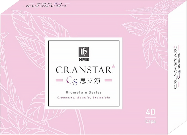 HMB 弘茂 思立淨蔓越莓膠囊, 40顆, 16g, 1盒