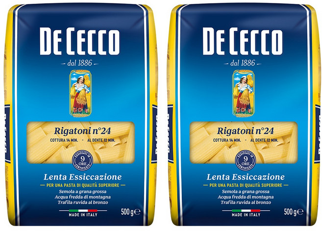 데체코 리가토니, 500g, 2개
