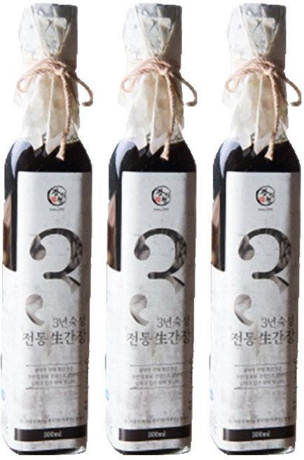 Kwangiwon 傳統生醬油, 300ml, 3個