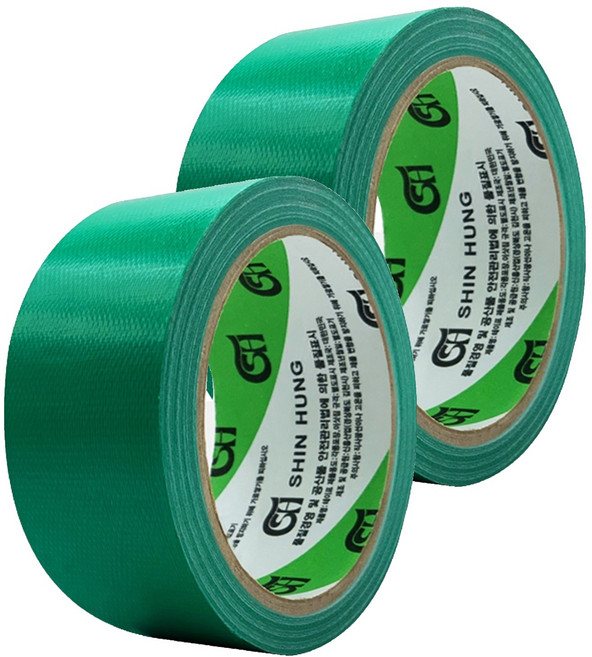 신흥테이프 국산 라바 청면테이프 48mm X 15M 녹색, 2개