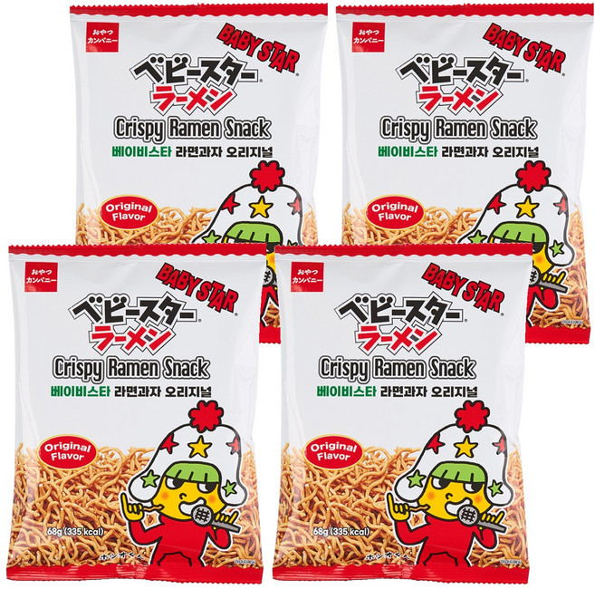 베이비스타 라면과자 오리지널, 68g, 4개