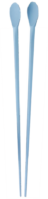 SiliPot 韓國 鉑金矽膠油炸筷, 1雙, 莫蘭迪藍色