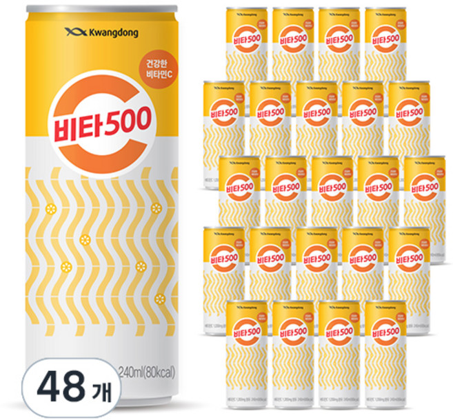 비타500 캔, 240ml, 48개