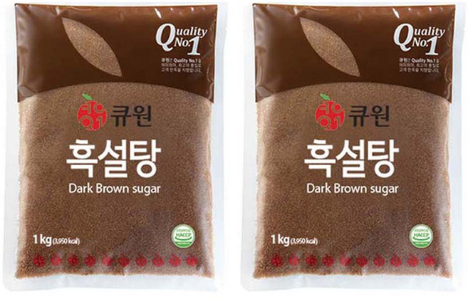 큐원 흑설탕, 1kg, 2개