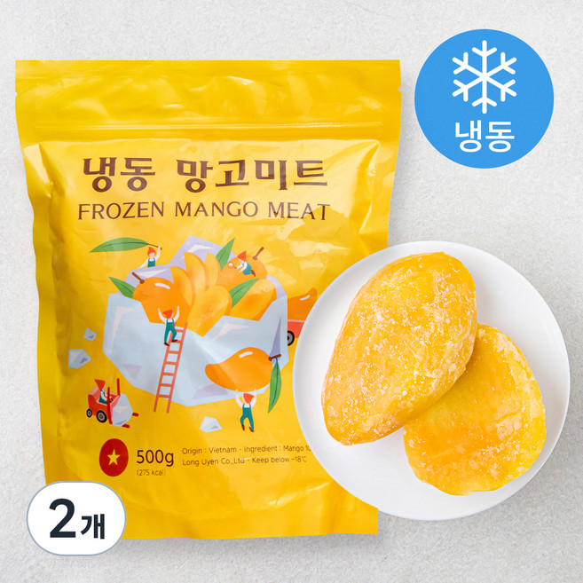냉동 망고미트, 500g, 2개
