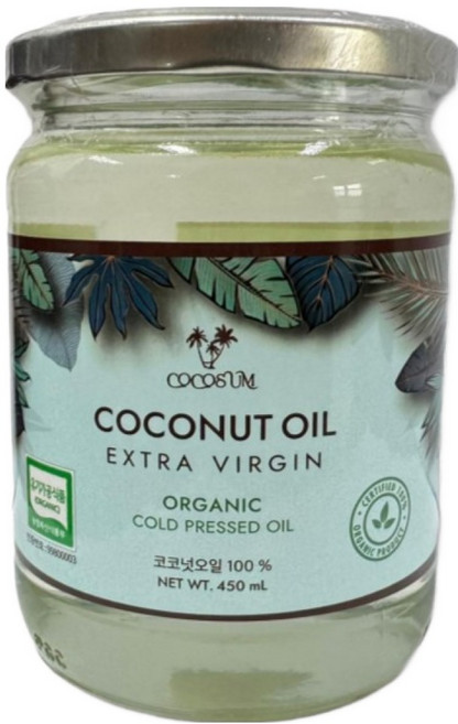 코코썸 유기농 엑스트라버진 코코넛 오일, 450ml, 1개