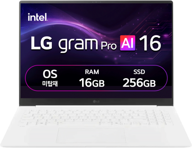 LG전자 2025 그램 프로 AI 16 코어 Ultra5, 에센스 화이트, 256GB, 16GB, Free DOS, 16ZD90TS-GX5PK