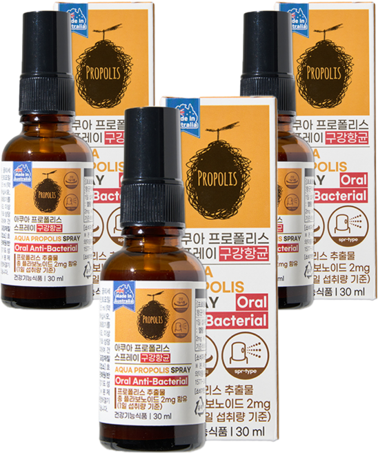 제너럴라이프 아쿠아 프로폴리스 스프레이, 30ml, 3개