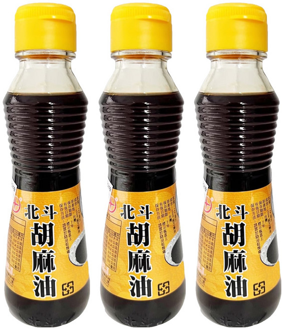 北斗馨油 胡麻油, 125ml, 3瓶