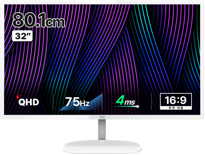 알파스캔 QHD 시력보호 무결점 모니터, 80.1cm, AOC Q32V3S