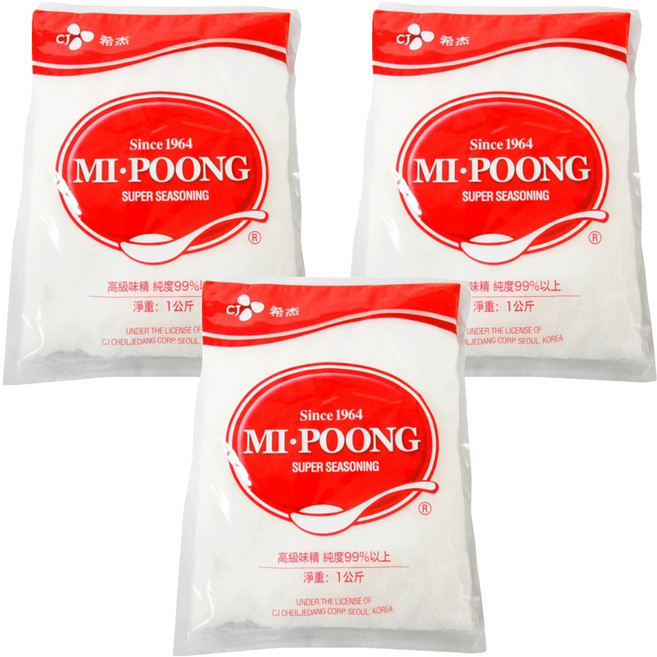 CJ 味素, 1kg, 3包