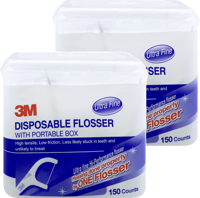 3M 細滑牙線棒, 150支, 2盒