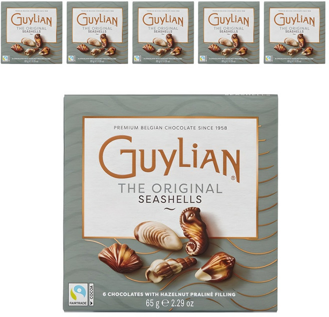 길리안 시쉘 초콜릿, 65g, 6개