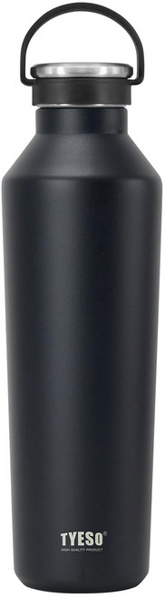 TYESO 泰碩 304不鏽鋼 超保冷保溫瓶, 黑色, 750ml, 1個