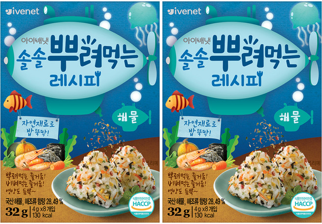 아이배냇 솔솔 뿌려먹는 레시피, 해물, 32g, 2개