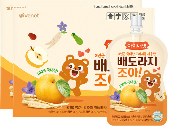 아이배냇 배도라지조아 음료, 100ml, 40개