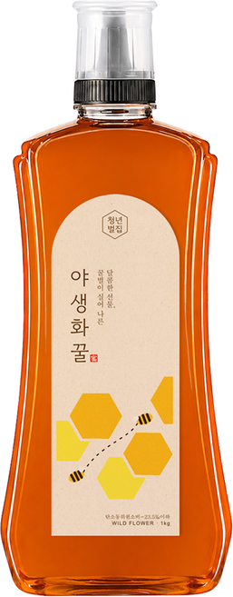 청년벌집 야생화꿀, 1kg, 1개