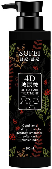 SOFEI 舒妃 4D玻尿酸煥活護髮菁華, 1瓶, 300ml