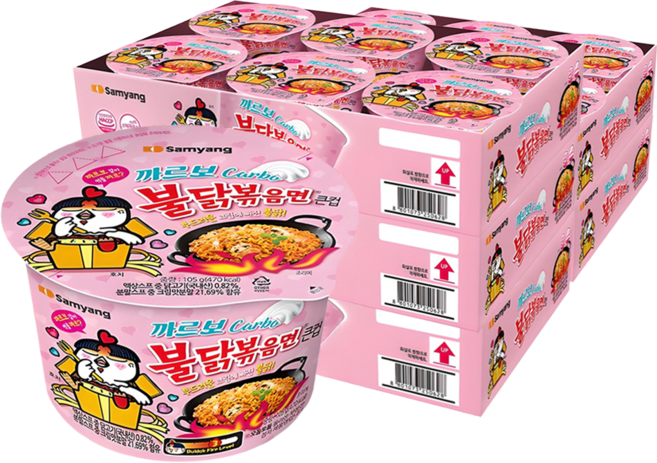 불닭볶음면 까르보 큰컵 105g, 30개