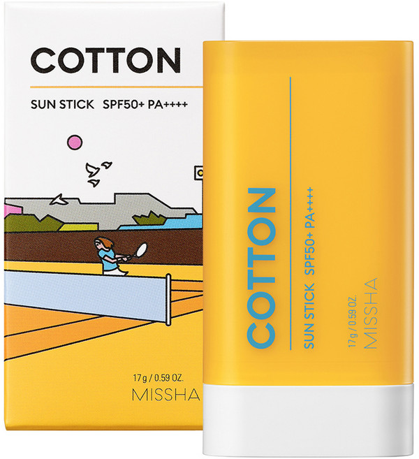 미샤 올 어라운드 세이프 블록 코튼 선스틱 SPF50+ PA++++, 17g, 1개