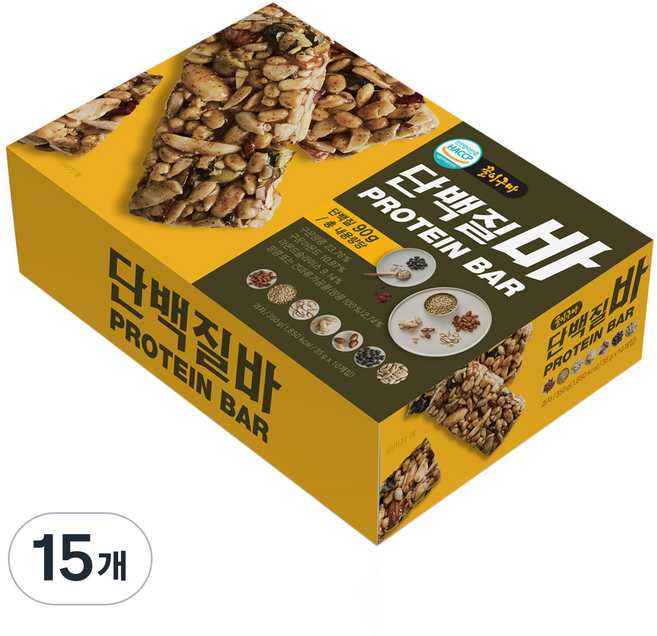 꿀이구마 견과 듬뿍 단백질바 10p, 350g, 15개