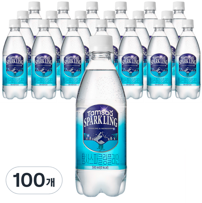 탐사 스파클링 플레인, 500ml, 100개