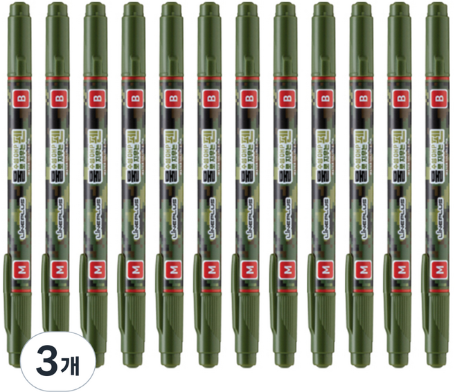 라인플러스 OHP펜 1mm 물펜MB 3.0mm, 빨강, 36개