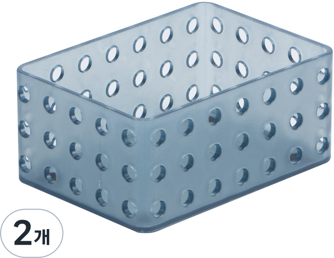 리템 S&S 수납 정리함 소, BLUE, 2개