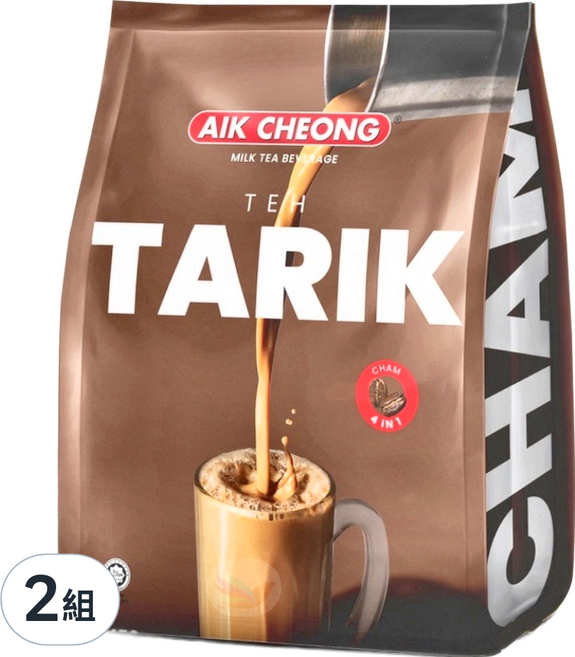 AIK CHEONG 益昌 南洋拉茶 四合一 (鴛鴦奶茶) 456g, 38g, 12包, 2袋