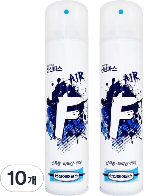 신신파스 F 뿌리는 스프레이 파스 300ml, 1개입, 10개 - 쿠팡