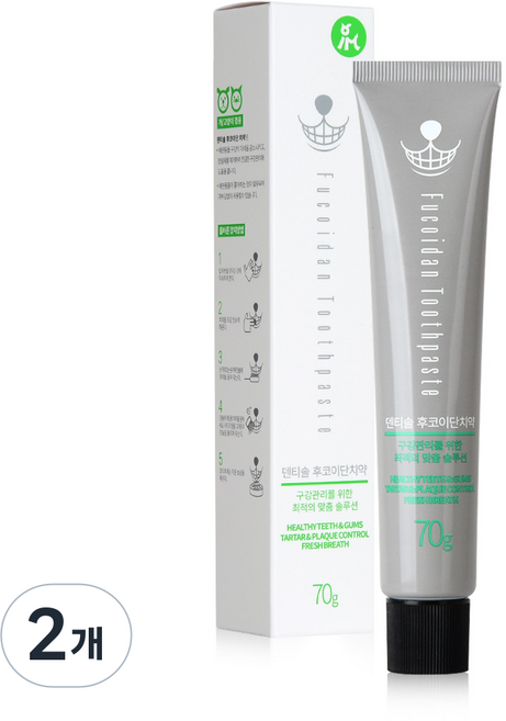 아이앤지메딕스 덴티솔 후코이단 치약, 70g, 2개