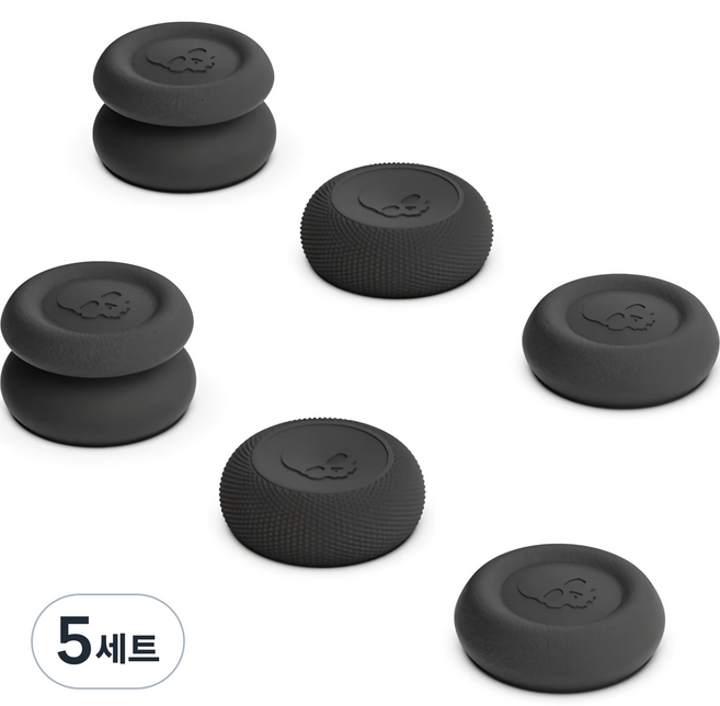 스컬앤코 스팀덱 스틱커버 세트, 블랙, 5세트