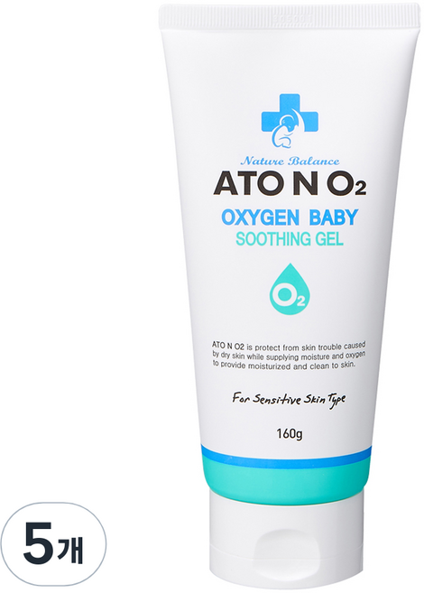 아토앤오투 옥시젠 베이비 수딩젤, 160g, 5개