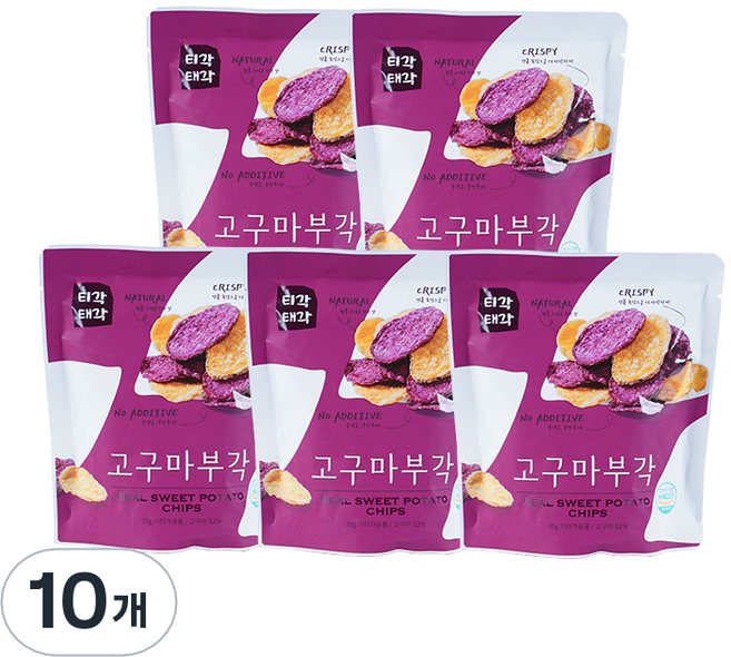 티각태각 고구마부각, 30g, 10개