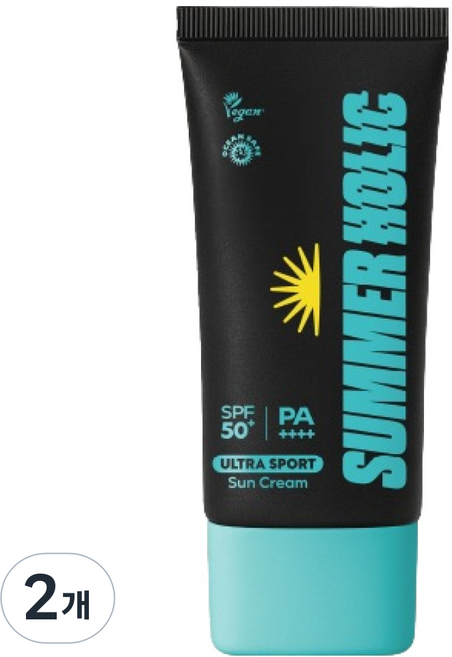 10위 - 썸머홀릭 울트라 스포츠 선크림 SPF50+ PA++++, 2개, 50ml
