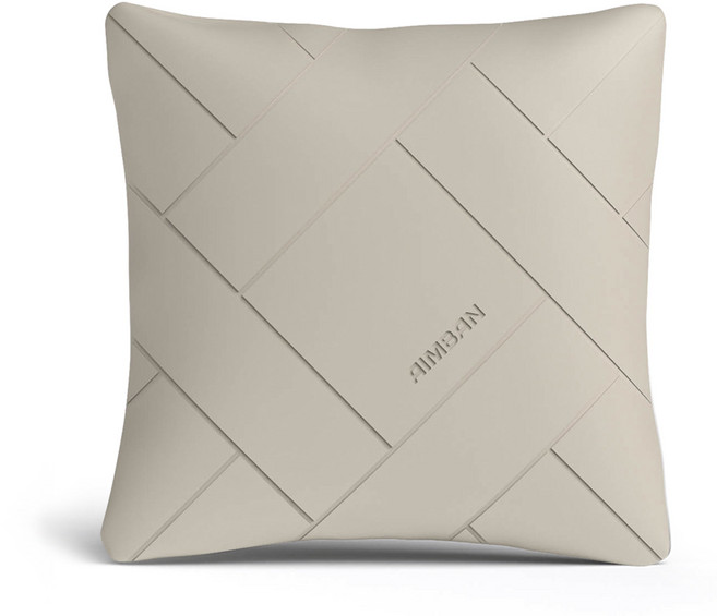 아임반 차량용 사각 허깅 쿠션, 코튼베이지, 1개