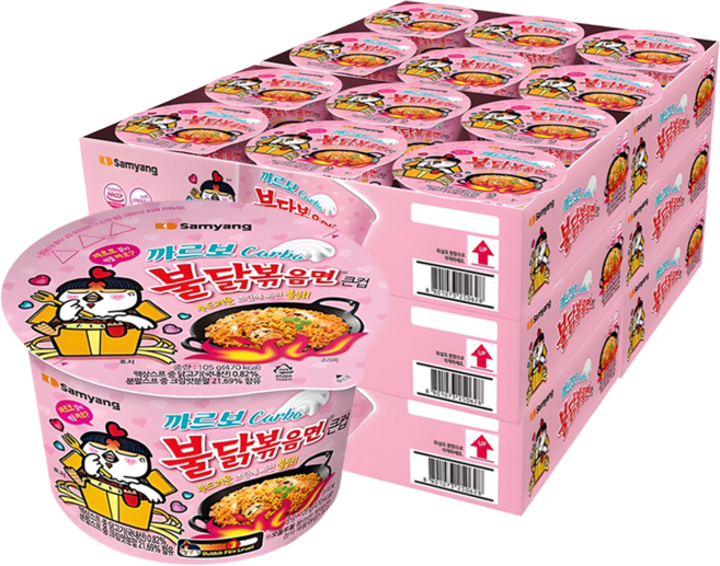 불닭볶음면 까르보 큰컵 105g, 36개