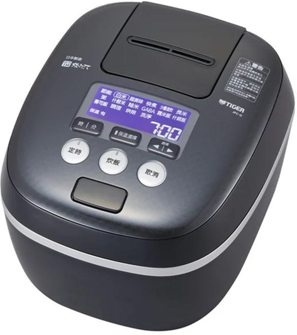 TIGER 虎牌 可變式雙重壓力IH炊飯電子鍋 1L, JPC-G10R, 黑色