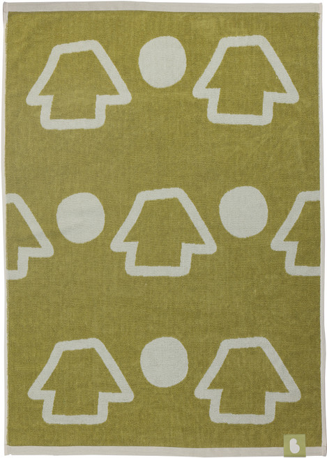 밤부베베 순한대나무 톡톡 목욕타올 온마을 330g, 보드미 라임, 1개