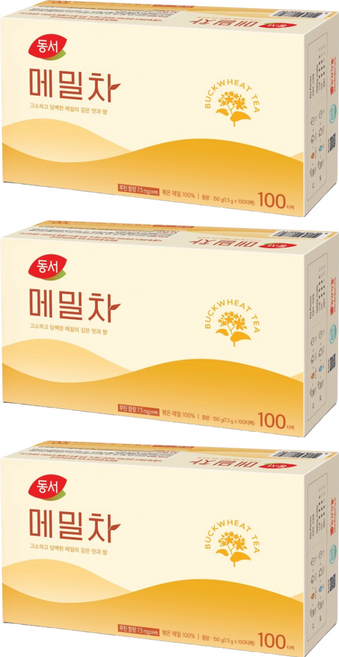 동서 메밀차, 1.5g, 100개입, 3개